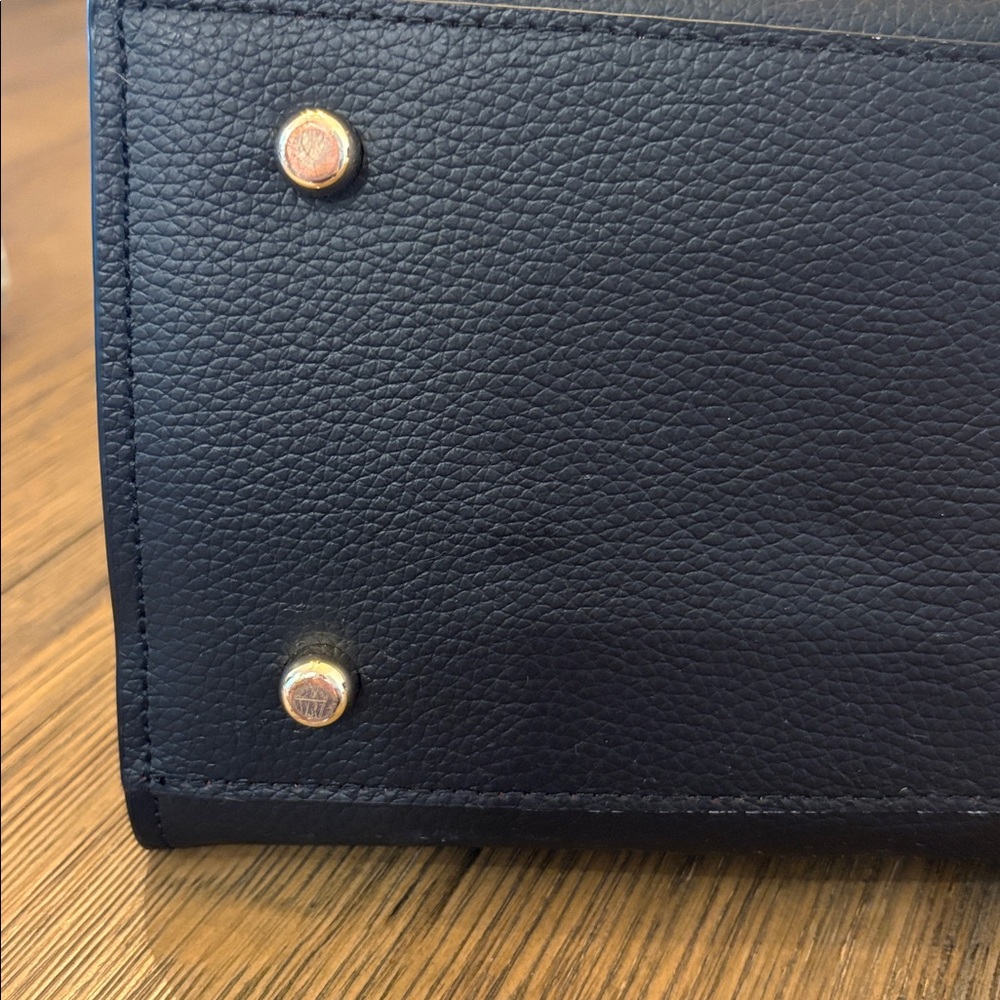 Coach Midnight Black & Red Leather Handbag - Picture 7 of 8